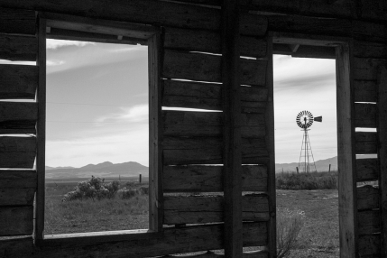 Old windmill from house in Chesterfield, Idaho